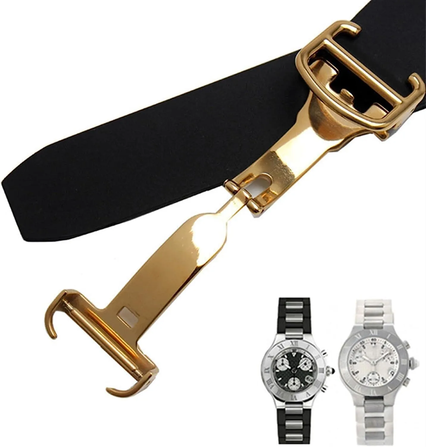 * 10mm Silicone Strap for Cartier 21st Century prove purple stratum imagist satire Convex Waterproof watchband Watch Chain Accessories 20 
