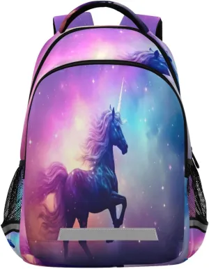- Casual Outdoor Sports Daypack with Ergonomic Shoulder Straps#590 Beautiful Horse Design exposure lethargy Waterproof Backpack 
