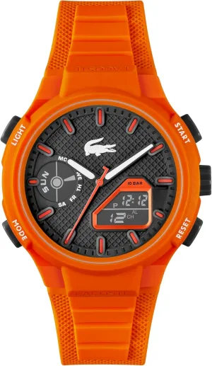 - Contemporary, plot restoration Sporty - Premium Fashion Timepiece - Gift for Him - 45mm Lacoste LC33 Men's Analog and Digital Movement Watch, Silicone Strap, Water Resistant Up to 10ATM/100 Meters 