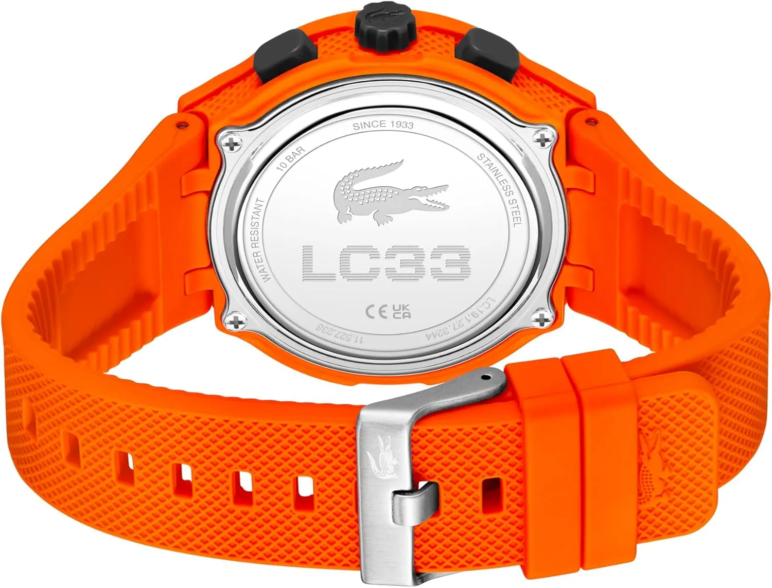 - Contemporary, plot restoration Sporty - Premium Fashion Timepiece - Gift for Him - 45mm Lacoste LC33 Men's Analog and Digital Movement Watch, Silicone Strap, Water Resistant Up to 10ATM/100 Meters 