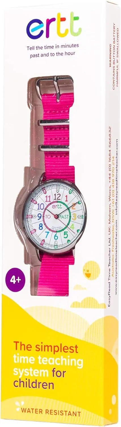 - lacuna Learn to Tell Time - 3 Step Time Teacher Watch - Easy To Read Dial EasyRead Time Teacher Kids' Watches - Analog Teaching Watch for Kids 