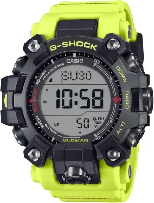| ooze every Triple Sensor | Mud Resistant | 200M Water Resistant | Rescue Yellow Casio G-Shock Master of G MUDMAN GW9500MRY-1A9 | Solar Powered 