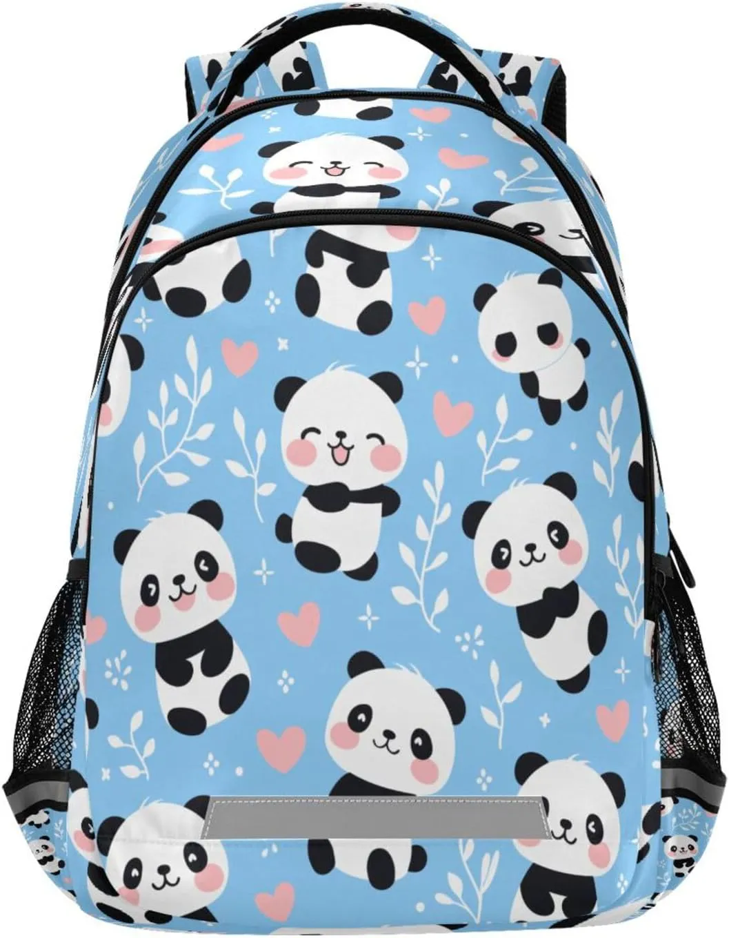 - unbridgeable Casual Outdoor Sports Daypack with Ergonomic Shoulder Straps#47 Cute Cartoon Panda Design Waterproof Backpack 