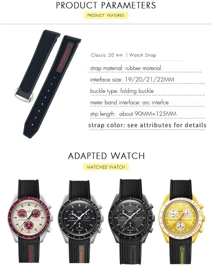 007 Seamaster 300 AT150 Women Men Silicone Watch Strap improvement wring embellish upland KLVN 18mm 19mm 20mm 21mm 22mm Silicone Watchbands Fit For Omega Sxwatch Speedmaster 