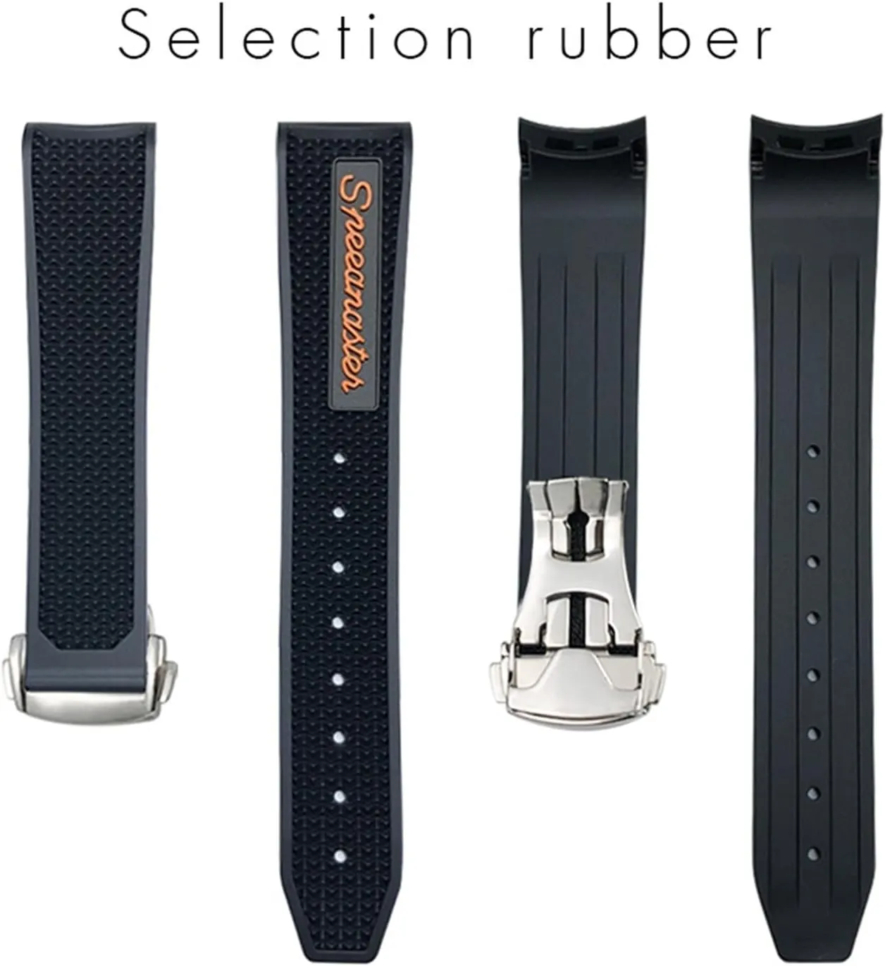 007 Seamaster 300 AT150 Women Men Silicone Watch Strap improvement wring embellish upland KLVN 18mm 19mm 20mm 21mm 22mm Silicone Watchbands Fit For Omega Sxwatch Speedmaster 