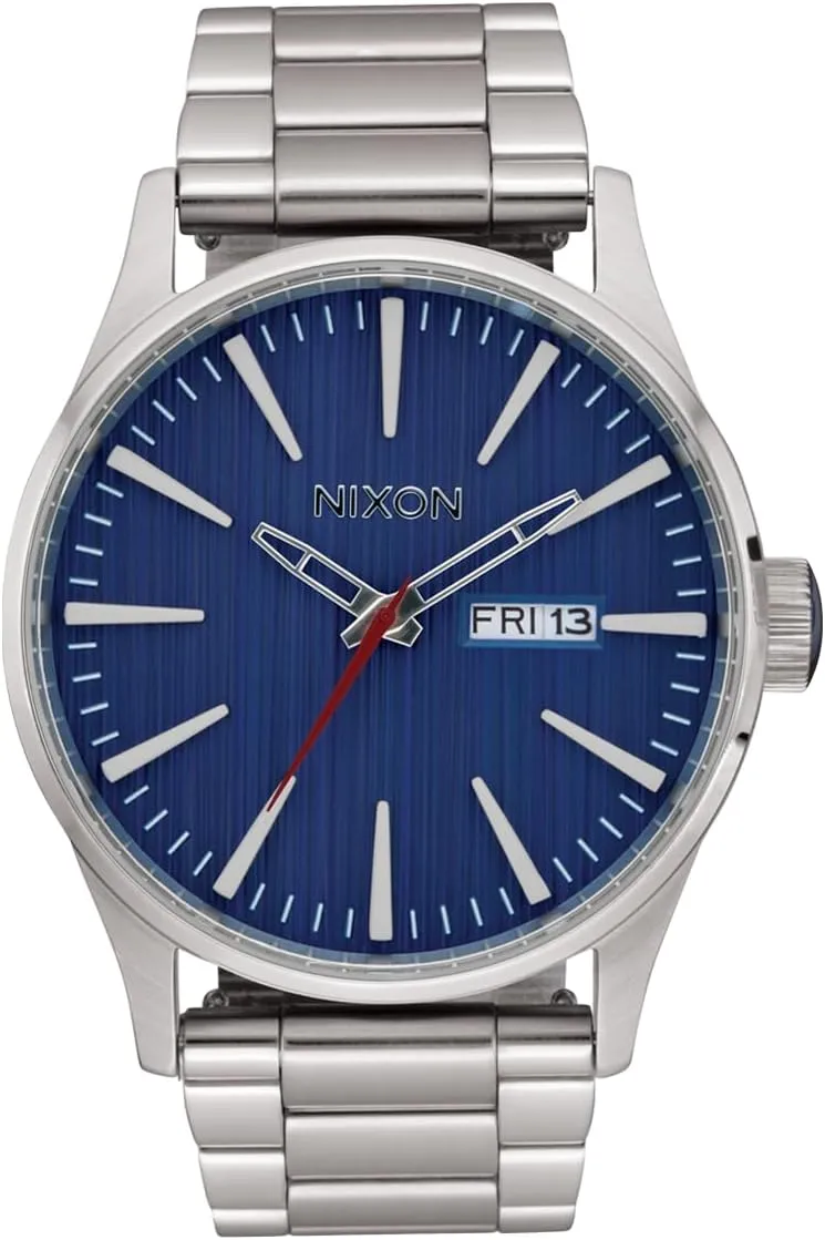 100m Water Resistant Men's Analog Classic hawk relaxation sweep strand rural gentlemanly Watch (42mm Watch Face, 23mm-20mm Stainless Steel Band) NIXON Sentry SS A356 - 
