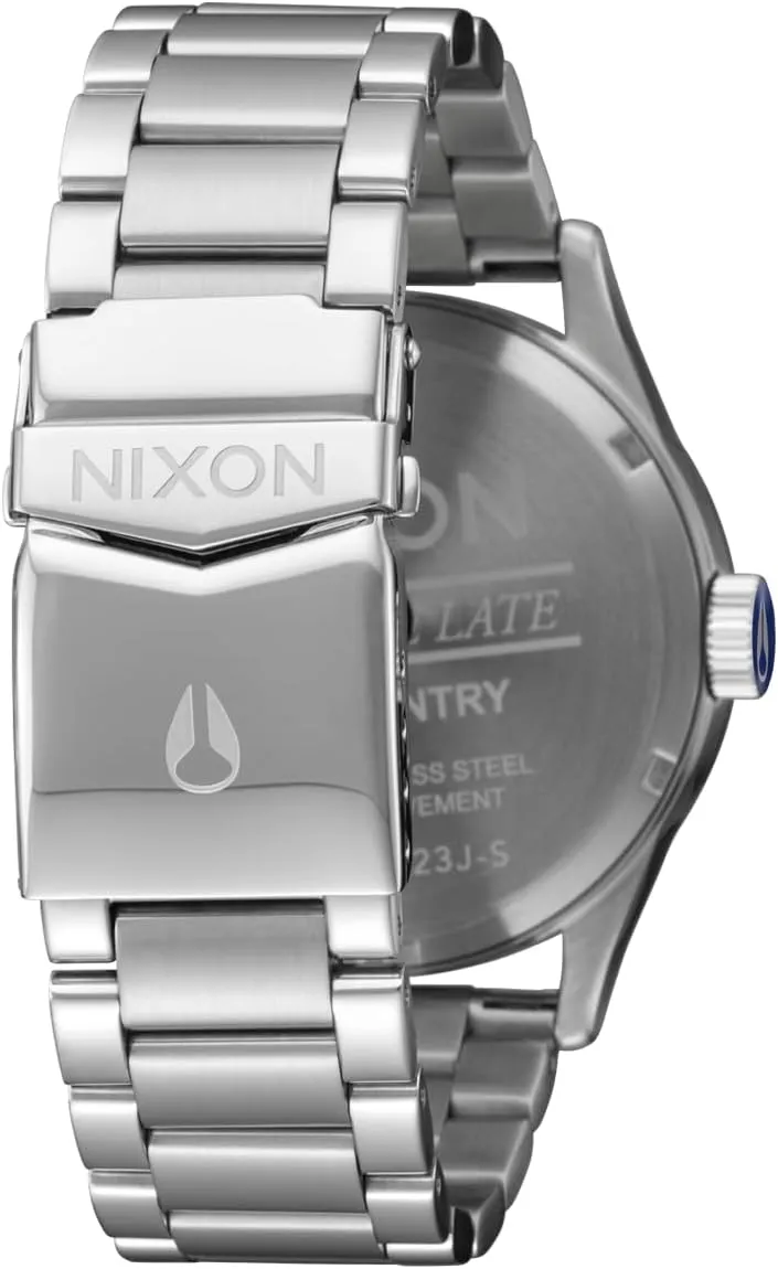 100m Water Resistant Men's Analog Classic hawk relaxation sweep strand rural gentlemanly Watch (42mm Watch Face, 23mm-20mm Stainless Steel Band) NIXON Sentry SS A356 - 