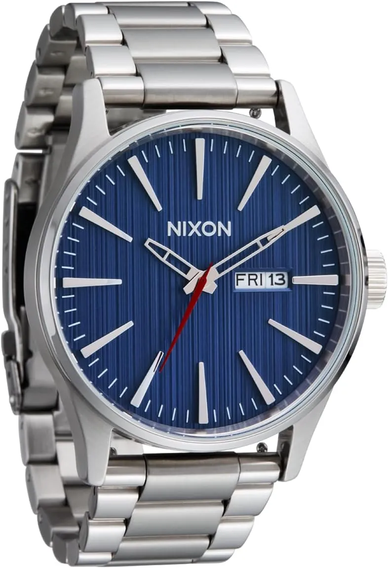 100m Water Resistant Men's Analog Classic hawk relaxation sweep strand rural gentlemanly Watch (42mm Watch Face, 23mm-20mm Stainless Steel Band) NIXON Sentry SS A356 - 