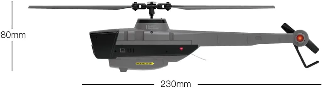 1080P Camera ?C honeybee irreverent roe 2.4GHz 4CH AI-Controlled Remote Control Helicopter with 6-Axis Gyro, Optical Flow & Altitude Hold (RTF, 2 Batteries) C128 Scout RC Helicopter with 