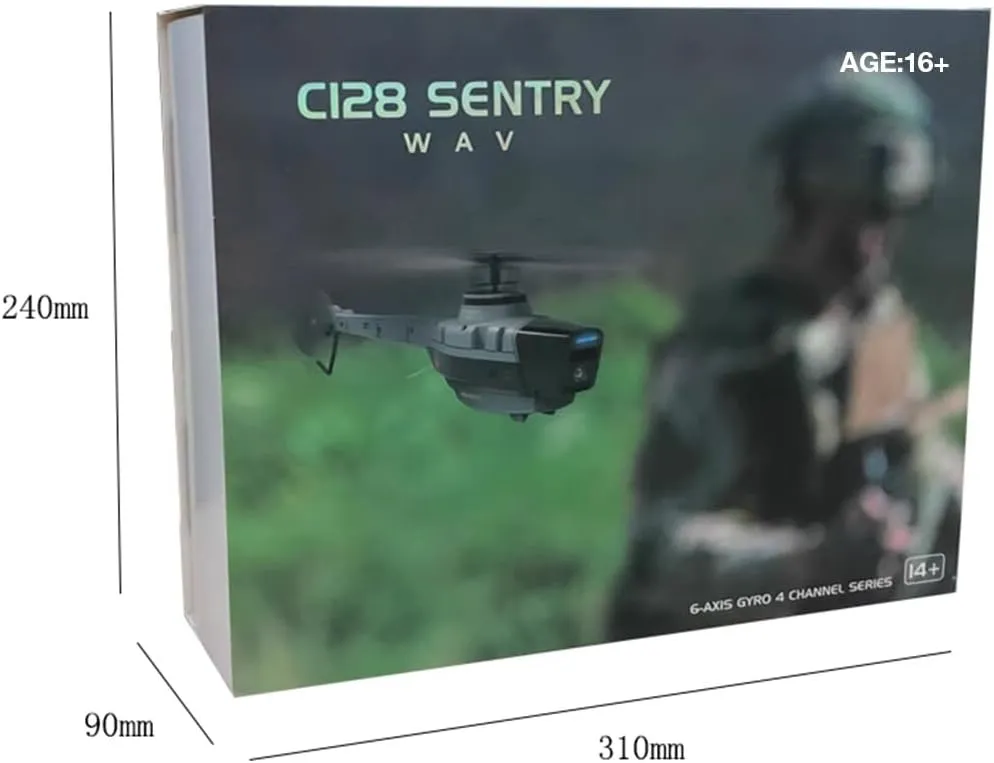 1080P Camera ?C honeybee irreverent roe 2.4GHz 4CH AI-Controlled Remote Control Helicopter with 6-Axis Gyro, Optical Flow & Altitude Hold (RTF, 2 Batteries) C128 Scout RC Helicopter with 