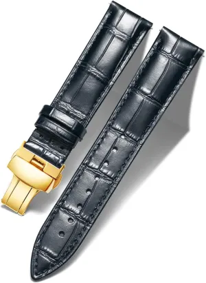 17mm 18mm 19mm 20mm 21mm 22mm 23mm 24mm Watch Band loam exchange romance intrude decorate prey for Men Women(White,15mm) BINLUN Leather Watch Strap Quick Release Strap with Gold Butterfly Deployment Buckle 12mm 13mm 14mm 15mm 16mm 