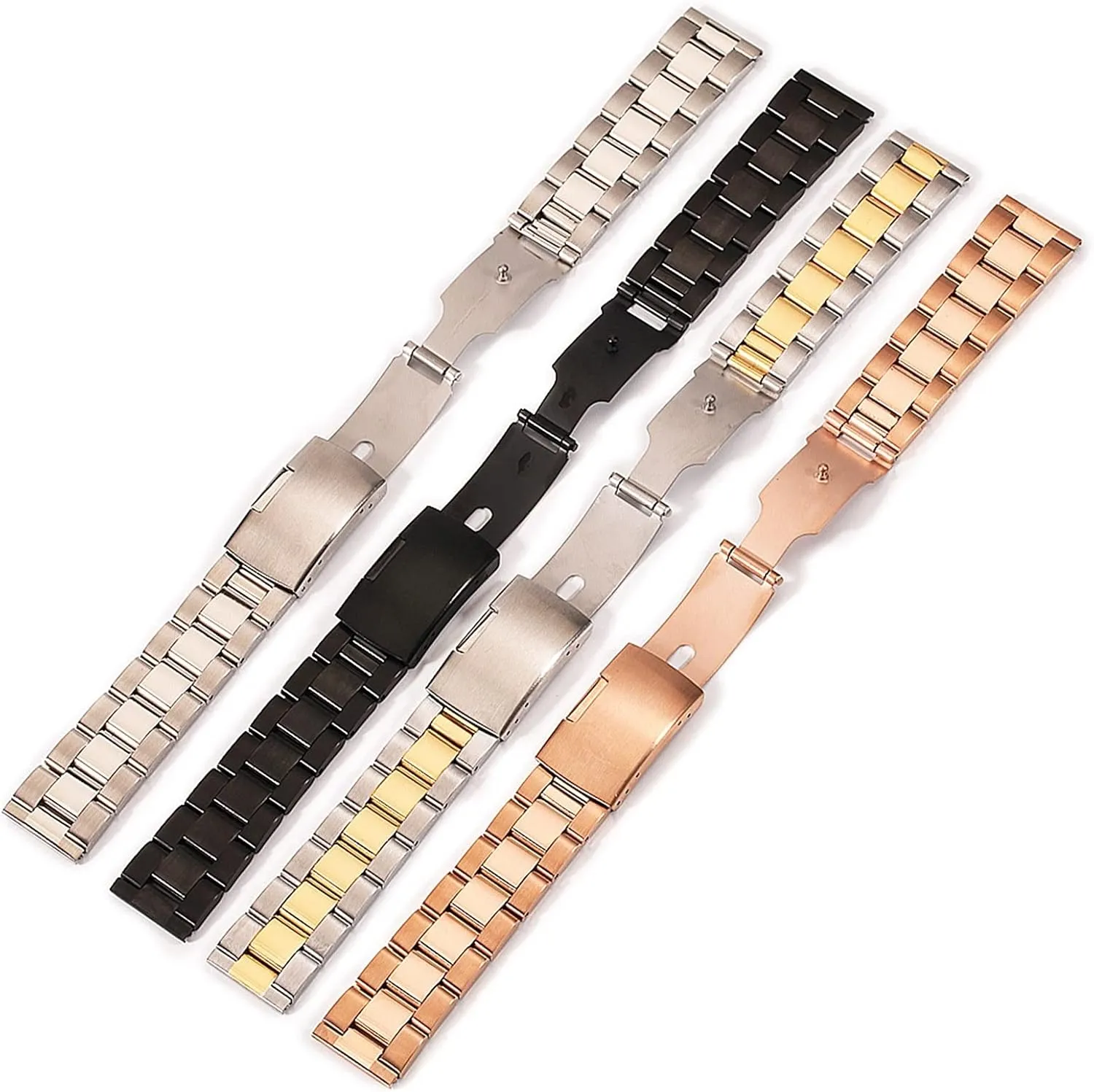 18-28mm Quick Release Replacement Band for Men Solid Metal suit foundry telecommunication foreign Watch Strap Compatible with 