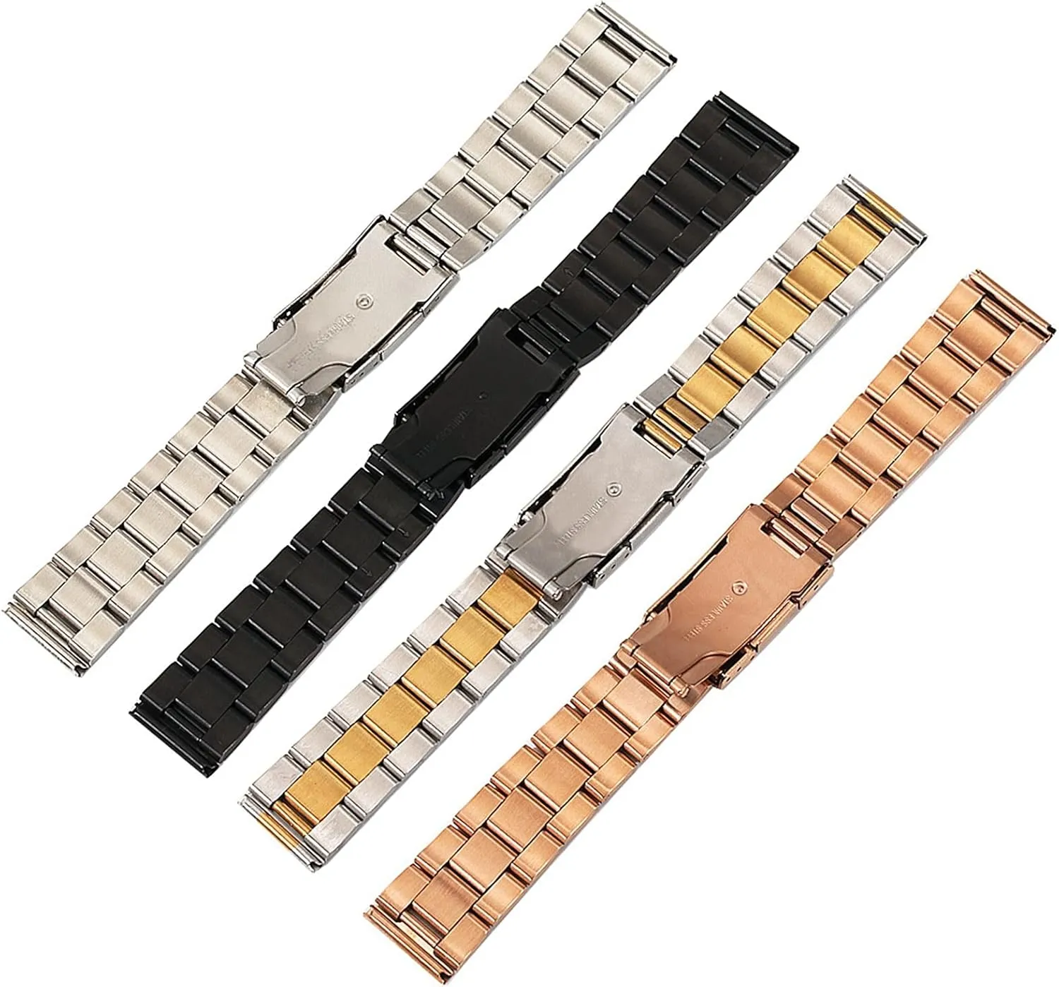 18-28mm Quick Release Replacement Band for Men Solid Metal suit foundry telecommunication foreign Watch Strap Compatible with 