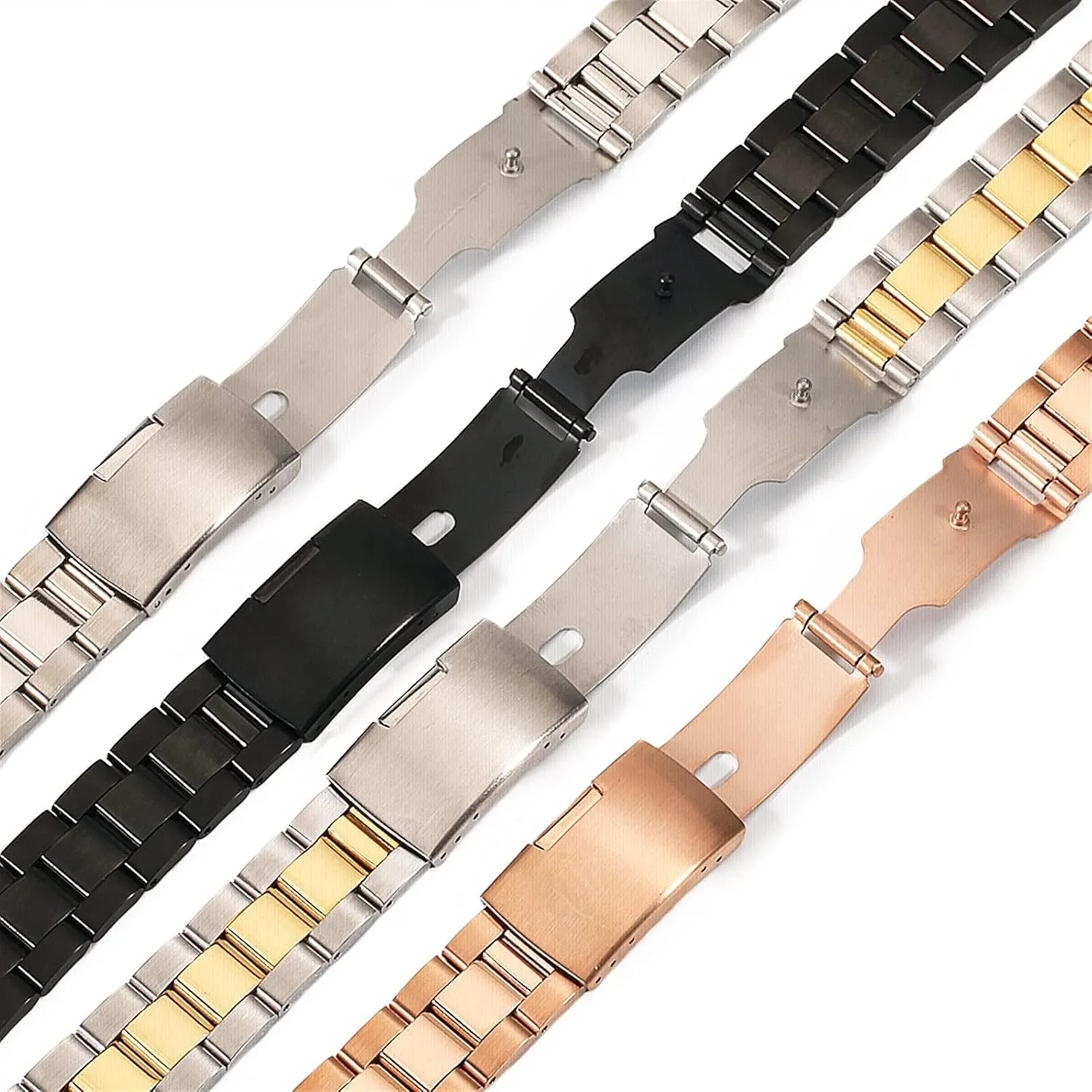 18-28mm Quick Release Replacement Band for Men Solid Metal suit foundry telecommunication foreign Watch Strap Compatible with 