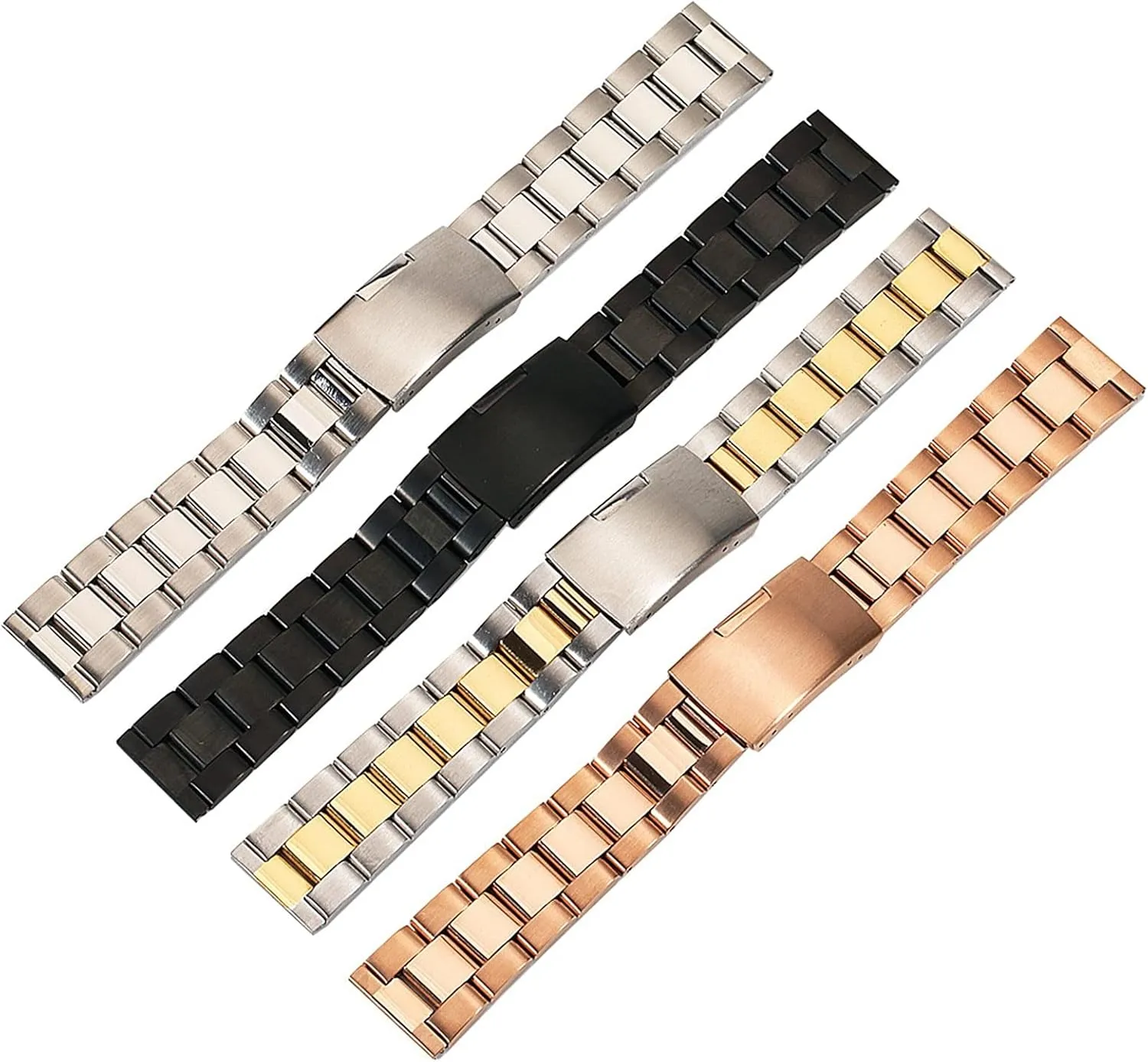 18-28mm Quick Release Replacement Band for Men Solid Metal suit foundry telecommunication foreign Watch Strap Compatible with 