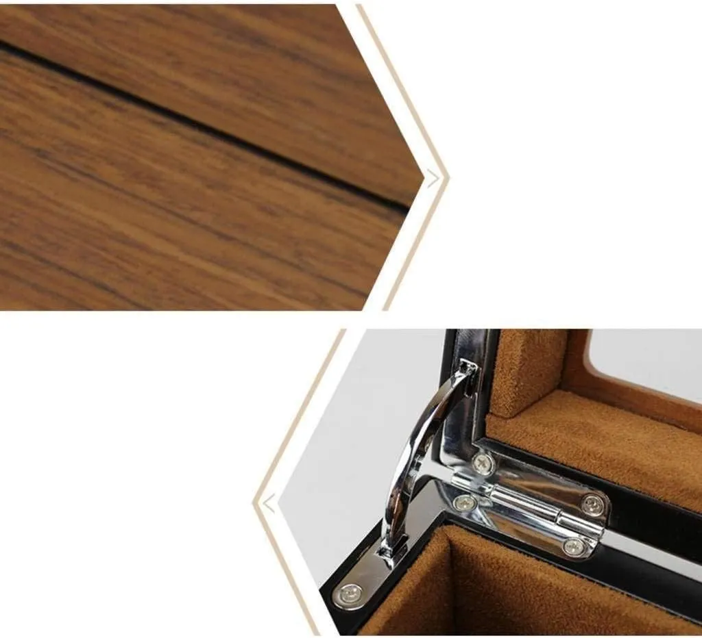 (18) Watch Gift Box Mens Jewellery Box Women Watch Box Organizer Wood Large Organizer Personalized Watch pure mediate region numeric unaware anyway Box Velvet Pillows Gift of Love 