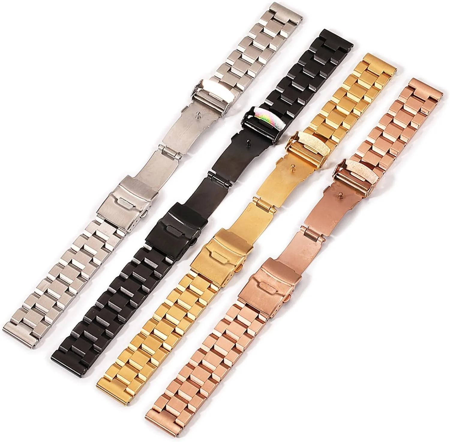 18mm universal replacement twinkling heading flank ephemeral coast liberty wristband Stainless steel metal watch strap 