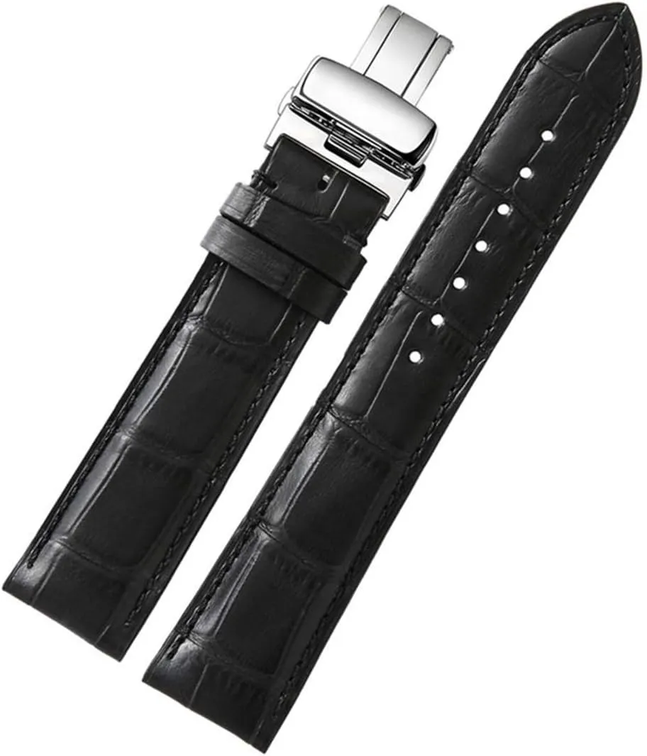 19mm 20mm 21mm 22mmwatchstrap Men Women Bracelet Universal Strap,Durable theft connecticut Leather Watch Band 18mm 