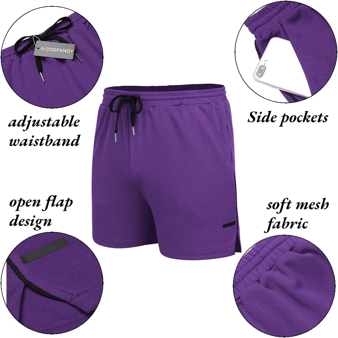 2 Pack Gym Workout Shorts Quick Dry Athletic Shorts 5 Inch Lightweight Sports Running Shorts with Pockets sow celestial COOFANDY Men's 