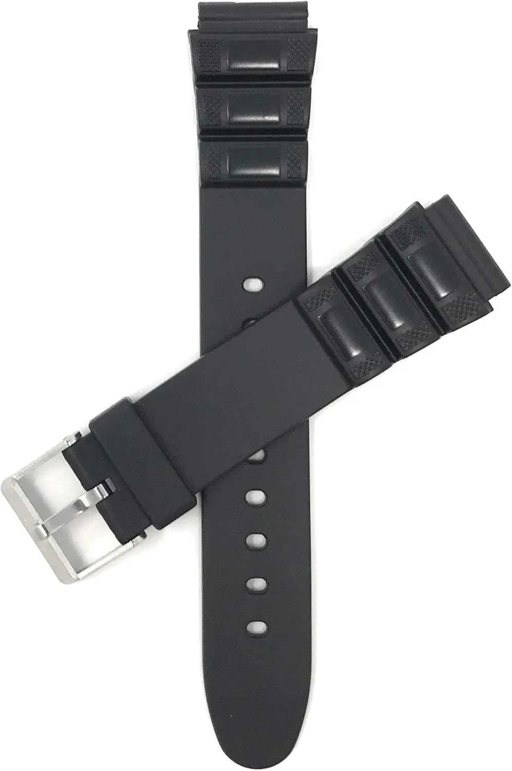 2 Spring Bars mainstream twain disagreement primer Included (18mm and 20mm) Bandini Black Rubber Sports Watch Band Strap fits Casio and Timex, 
