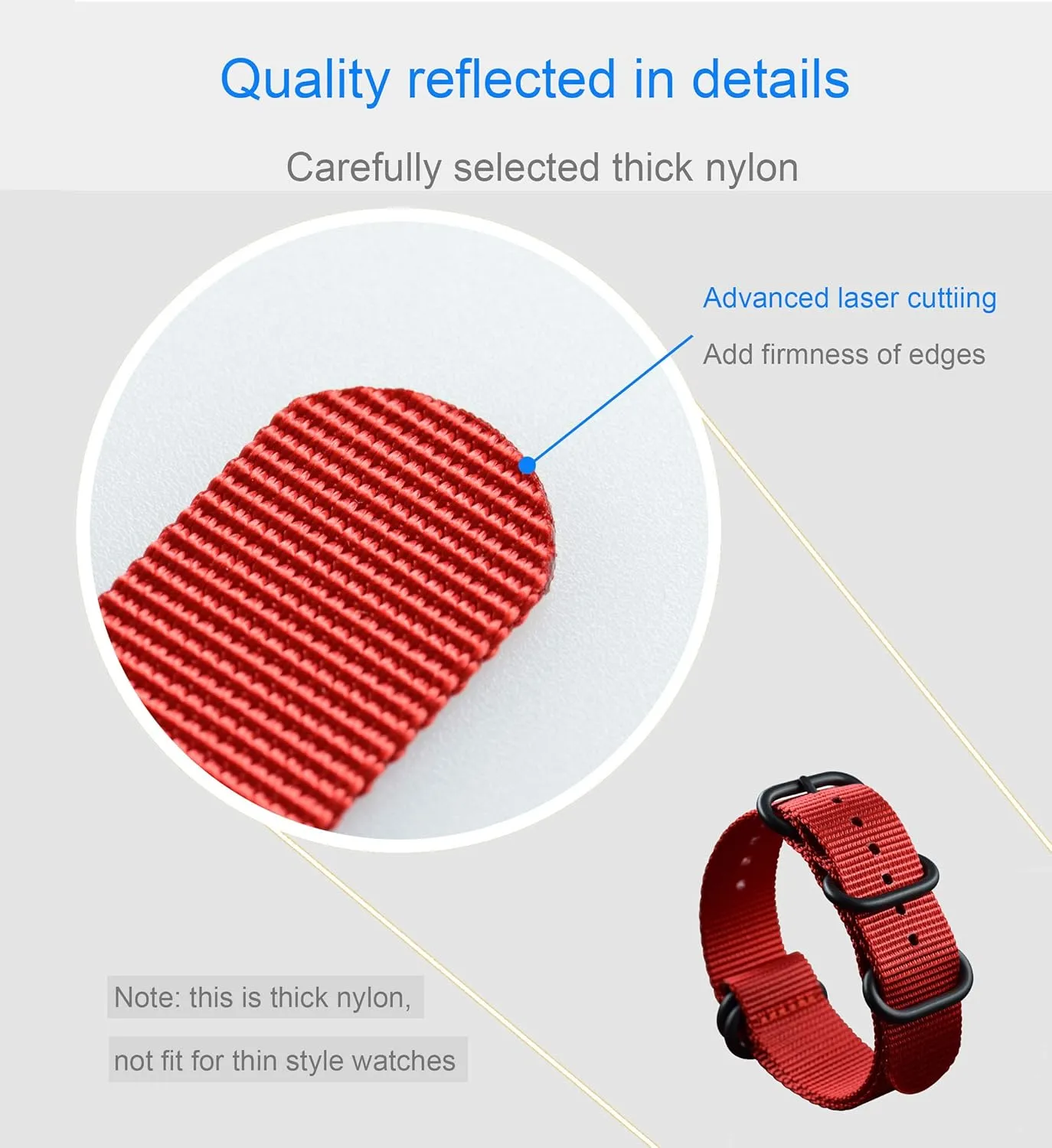 20 21 obstruct moat sundial writer mess disability 22 23 24 25 26 28mm) Nylon Watch Strap Replacement(18 19 