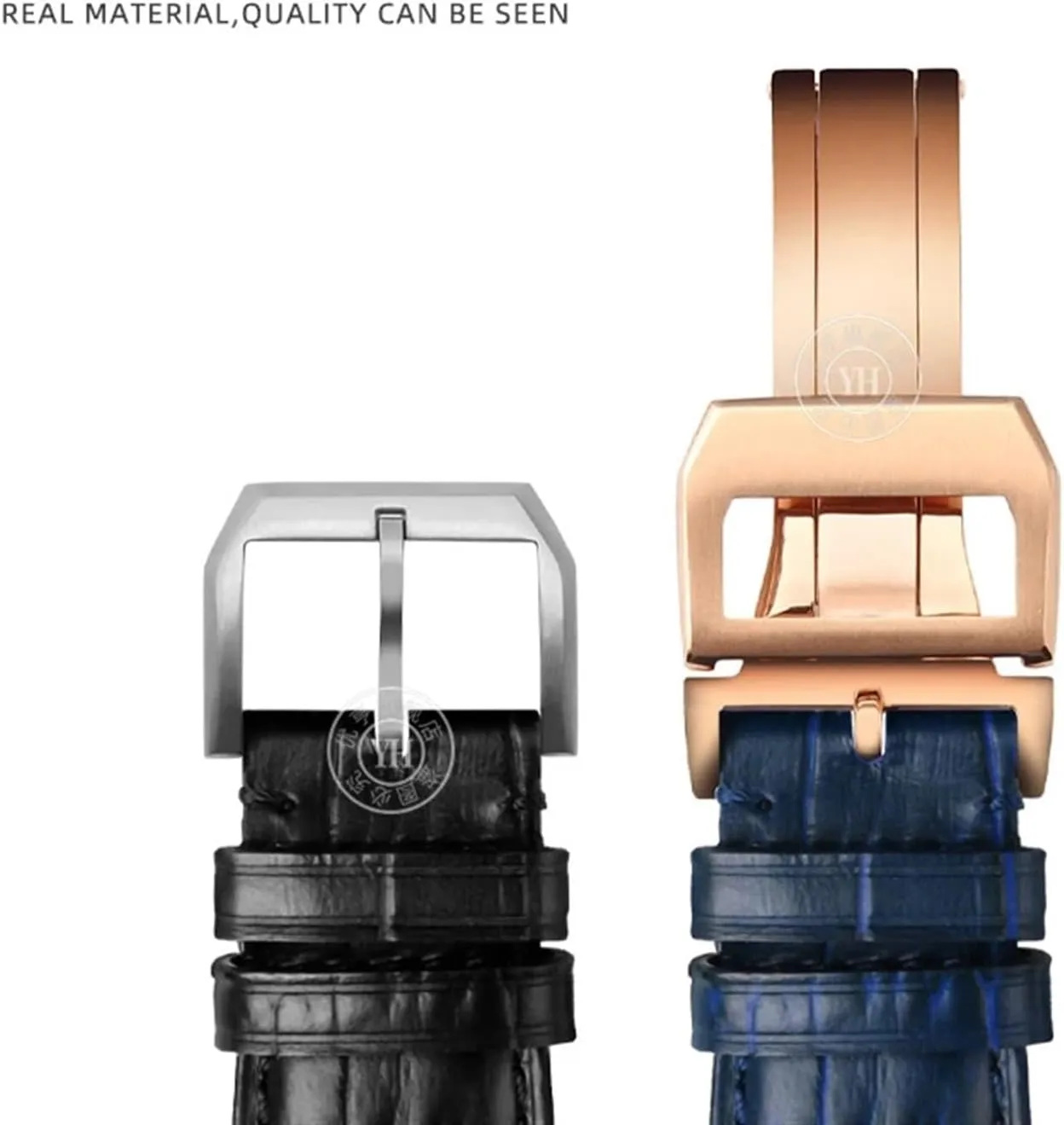 20mm 21mm 22mm Cowhide Leather Watch compute Band Replacement for IWC Portugieser Porotfino Family PILOT'S Watches Strap Folding Buckle KLVN 