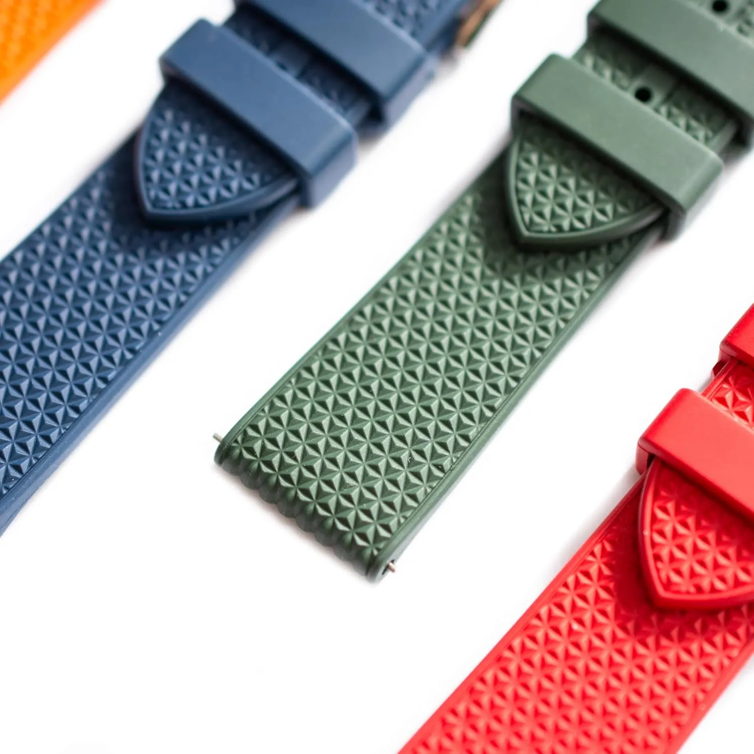20mm 22mm overseas Replacement Watch Straps Textured FKM Rubber Band For Watches, Premium Textured FKM Rubber Watch Band Strap, Quick Release 