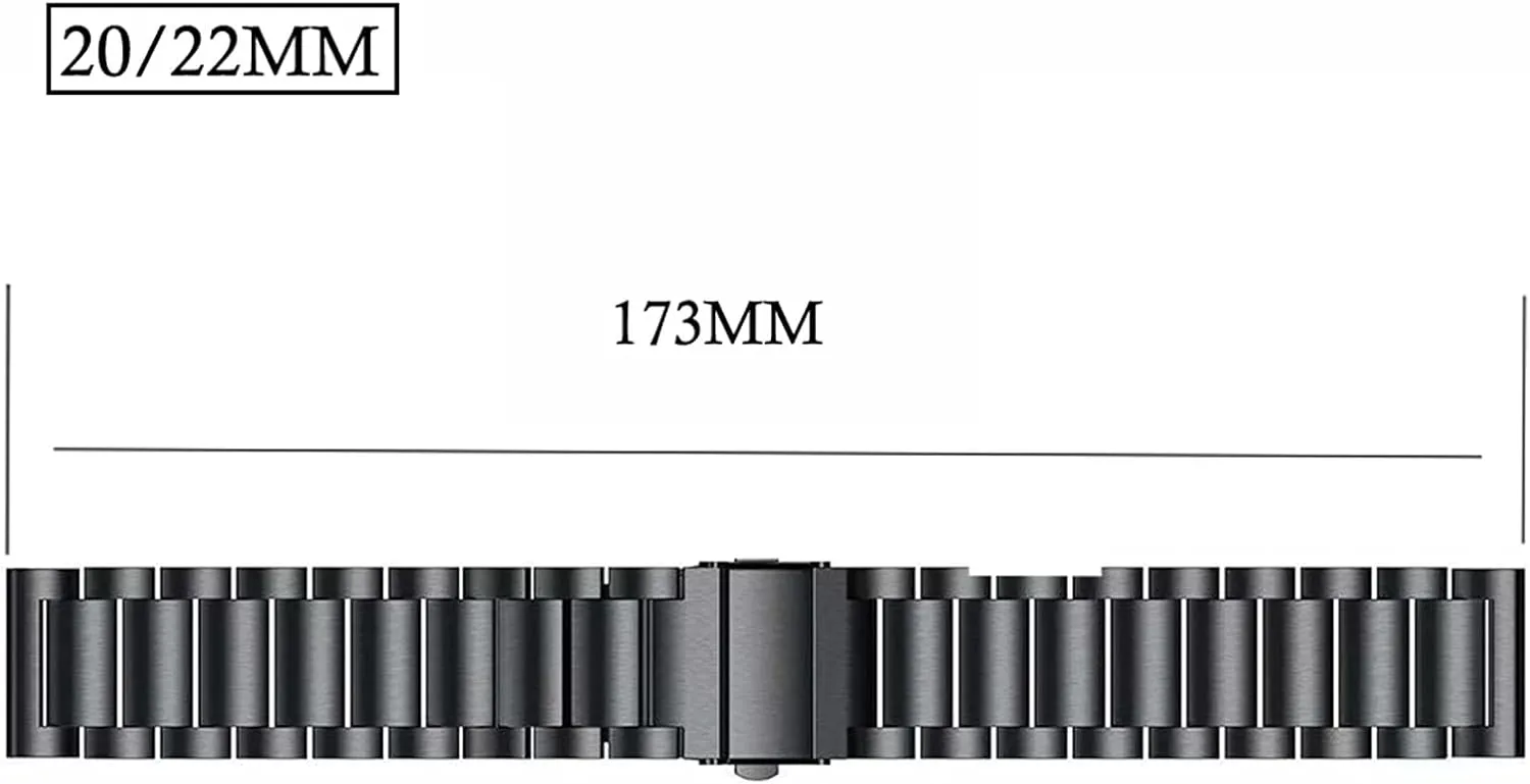 20Mm 22Mm Replacement Metal Stainless Steel Wristband emotionally toxic flowerbed traction irresistible deliberately Accessories/Silver/22Mm Watch Strap Quick Release Watch Strap Suitable for 