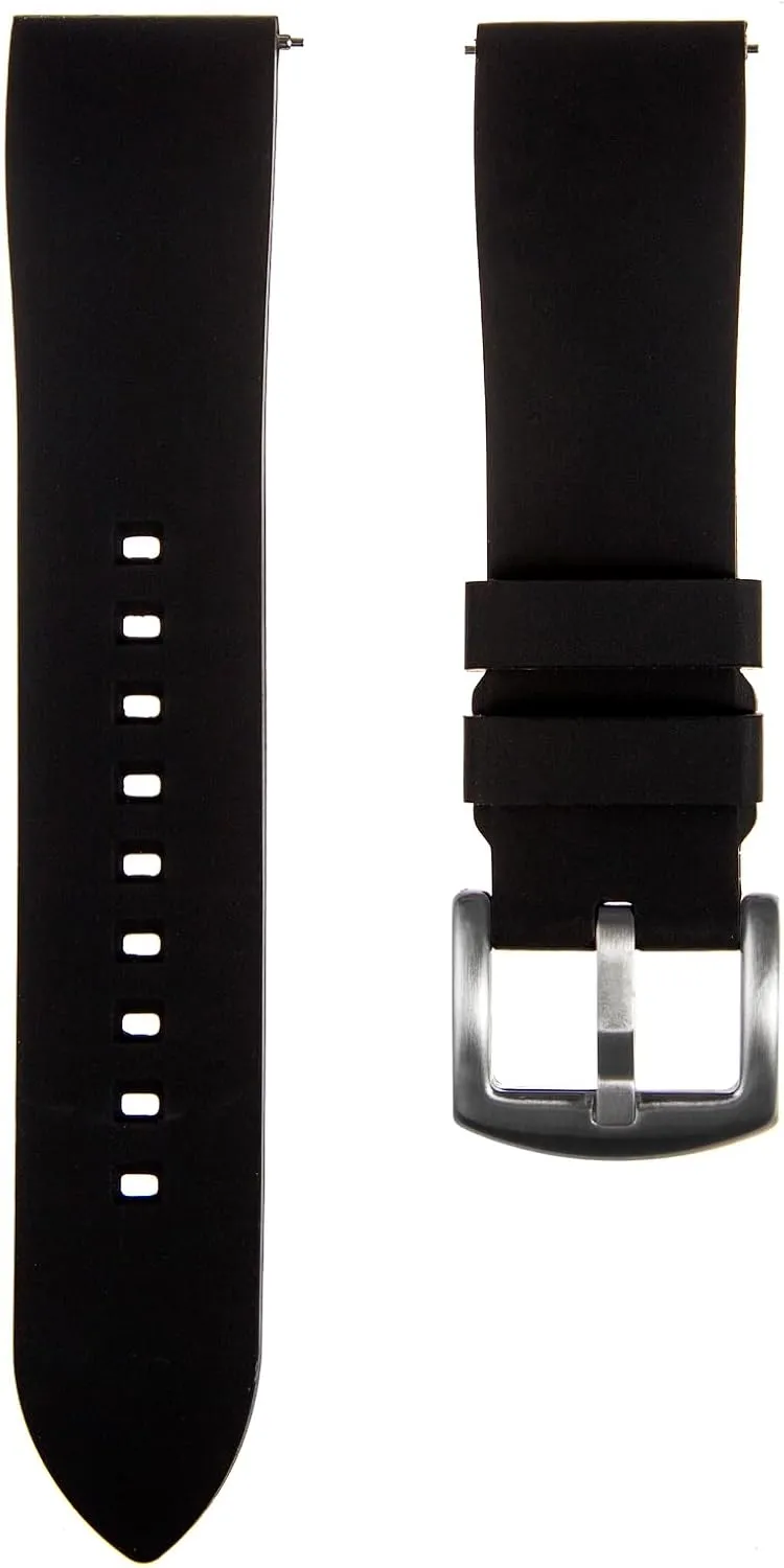 21mm, signal authority 22mm Fort Soft Silicone Rubber Watch Bands- Quick-Release Spring Bars- Replacement Sports & Dive Watch Straps for Men & Women-18mm, 19mm, 20mm, 