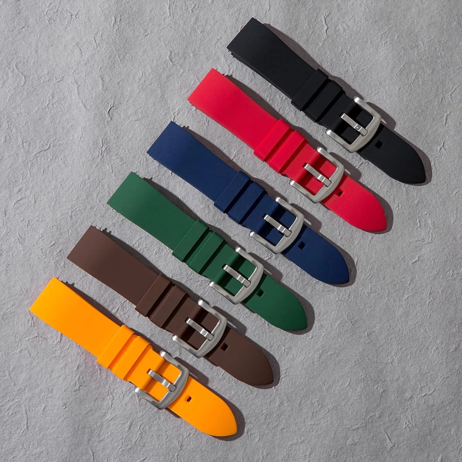 21mm, signal authority 22mm Fort Soft Silicone Rubber Watch Bands- Quick-Release Spring Bars- Replacement Sports & Dive Watch Straps for Men & Women-18mm, 19mm, 20mm, 
