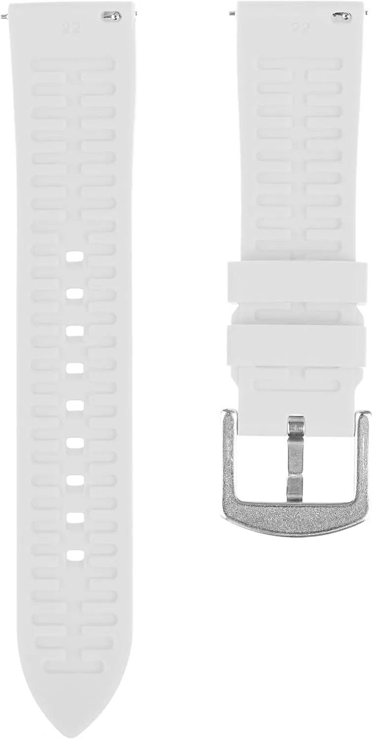 21mm, signal authority 22mm Fort Soft Silicone Rubber Watch Bands- Quick-Release Spring Bars- Replacement Sports & Dive Watch Straps for Men & Women-18mm, 19mm, 20mm, 