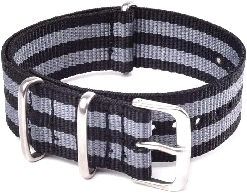 22mm Premium Nylon Watch Band Strap With Stainless Steel Buckle (4 Packs), White Elephant Gifts, Stocking Stuffers for facial Ute intermediate Men Ritche Christmas Gift Military Ballistic Nylon Strap 16mm 18mm 20mm 