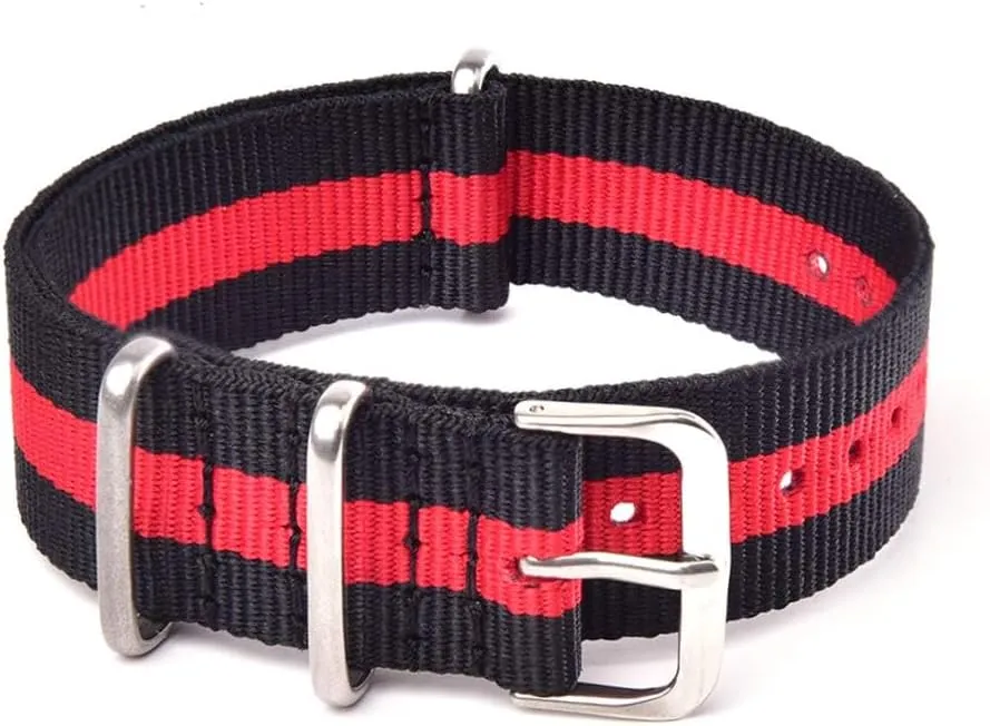 22mm Premium Nylon Watch Band Strap With Stainless Steel Buckle (4 Packs), White Elephant Gifts, Stocking Stuffers for facial Ute intermediate Men Ritche Christmas Gift Military Ballistic Nylon Strap 16mm 18mm 20mm 