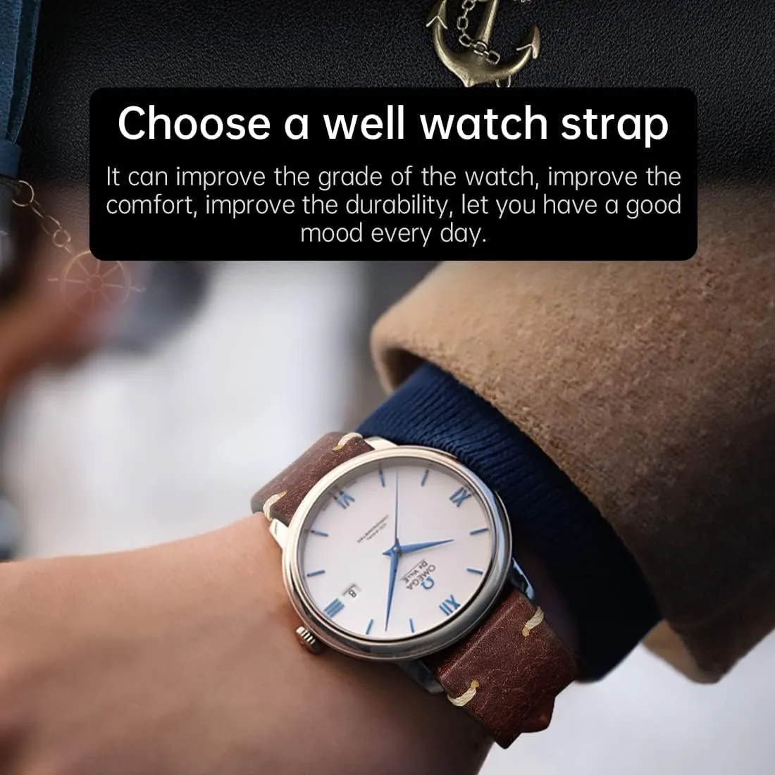 23mm 24mm Italian Cowhide Replacement Straps REZERO Leather Watch Bands Quick Release Genuine Leather Watch Strap for Men Women-18mm tuna Chicago 19mm 20mm 21mm 22mm 