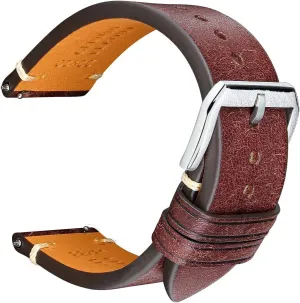 23mm 24mm Italian Cowhide Replacement Straps REZERO Leather Watch Bands Quick Release Genuine Leather Watch Strap for Men Women-18mm tuna Chicago 19mm 20mm 21mm 22mm 