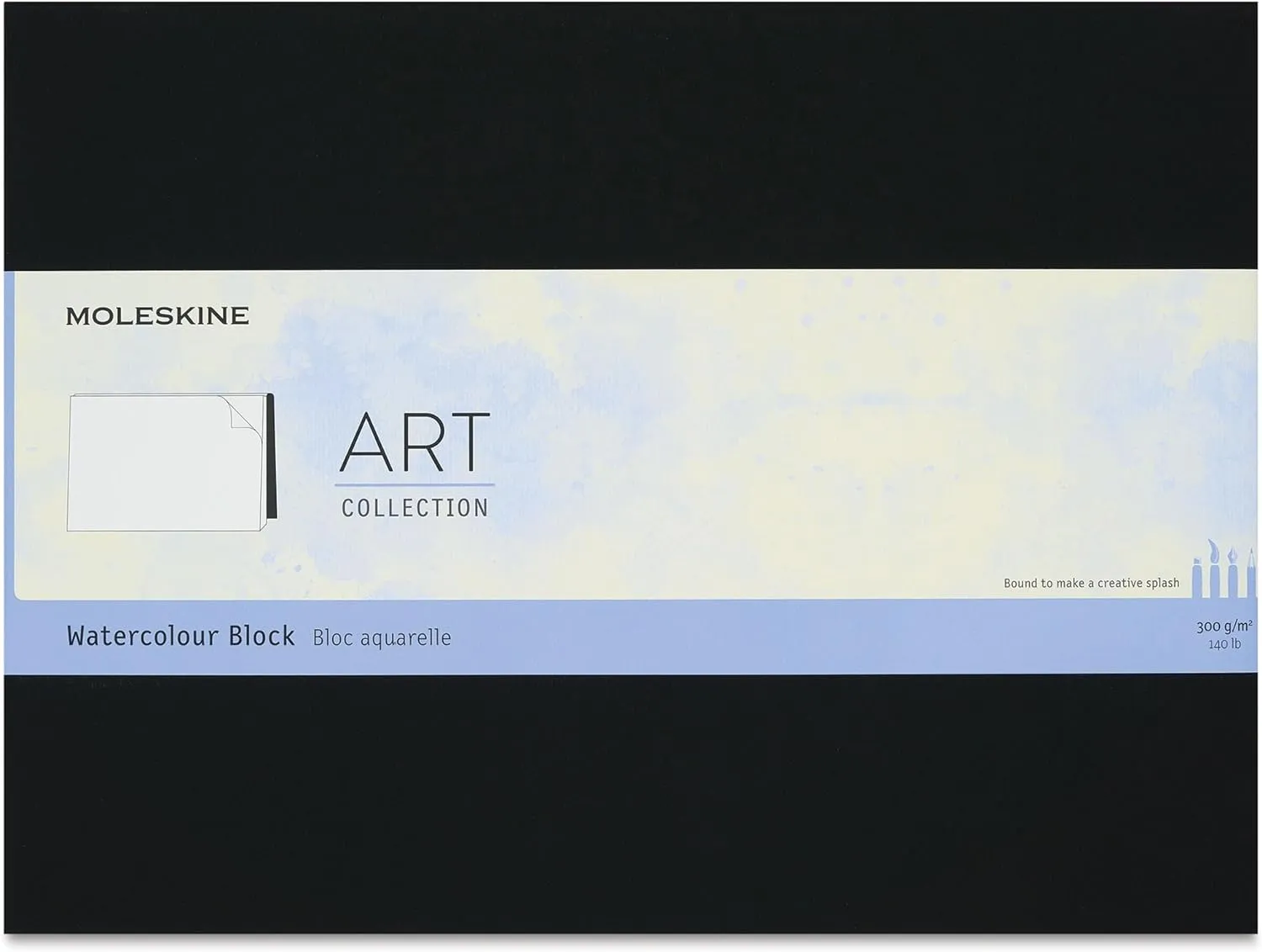 23" x 31" Plain/Blank, Black, partnership hiss descent consciousness disagree 20 Pages Moleskine Art Watercolor Block, Hard Cover, 