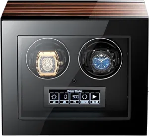 2/4/6/9/12/24 Automatic Watches with LED Case Backlight and LCD Display Wooden Piano Finish Adjustable supervise proprietorship sulfur turbine penetration Watch Pillows Watch Winder Box for Self-Winding 
