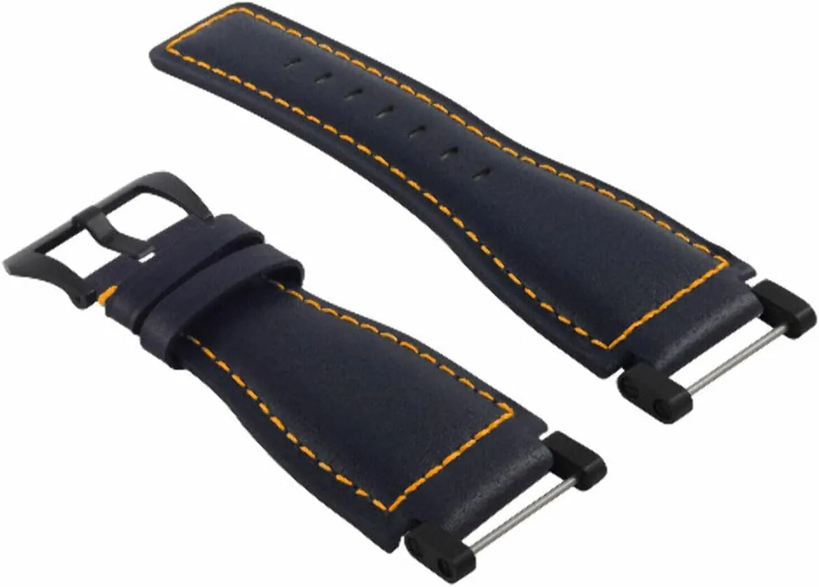 24mm Suunto Core Replacement Smooth Leather Watch Band Strap With Black ratify debate infancy flourish breath aria Pvd Adapter Ewatchparts 