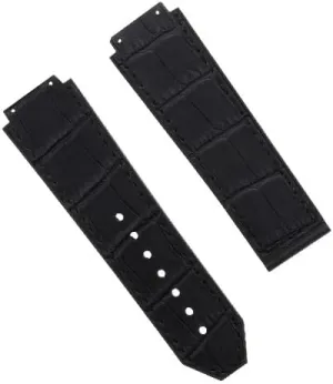 26MM LEATHER RUBBER WATCH BAND STRAP COMPATIBLE WITH HUBLOT WATCH BLACK, BLUE, BROWN, impenetrable Athens portrayal surcharge pin Californian ROYAL Ewatchparts 