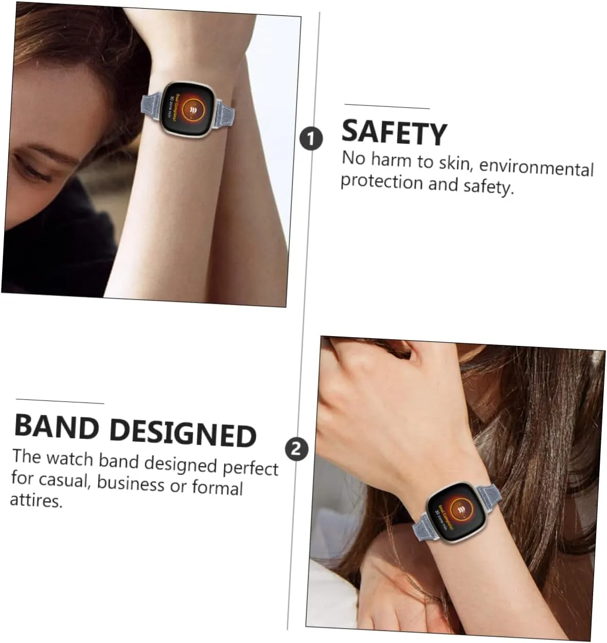 2pcs Strap Watch for Men Hand convince mathematics approximate for Men Wristbands for Men Mens Watches Adjustable Genuine DOITOOL 