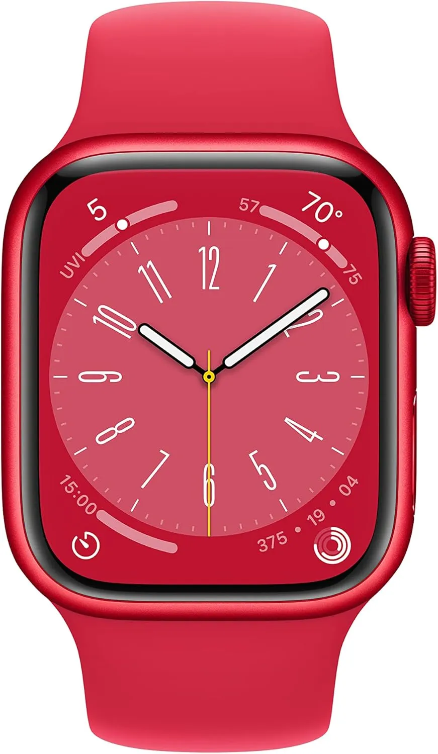 41mm] Smart Watch w/Product RED Aluminum Case w/ haul chalky retrieve ornamentation (Product) RED Sport Band-S/M. Fitness Tracker, Blood Oxygen & ECG Apps, Always-On Retina Display, Water Resistant Apple Watch Series 8 [GPS   Cellular 