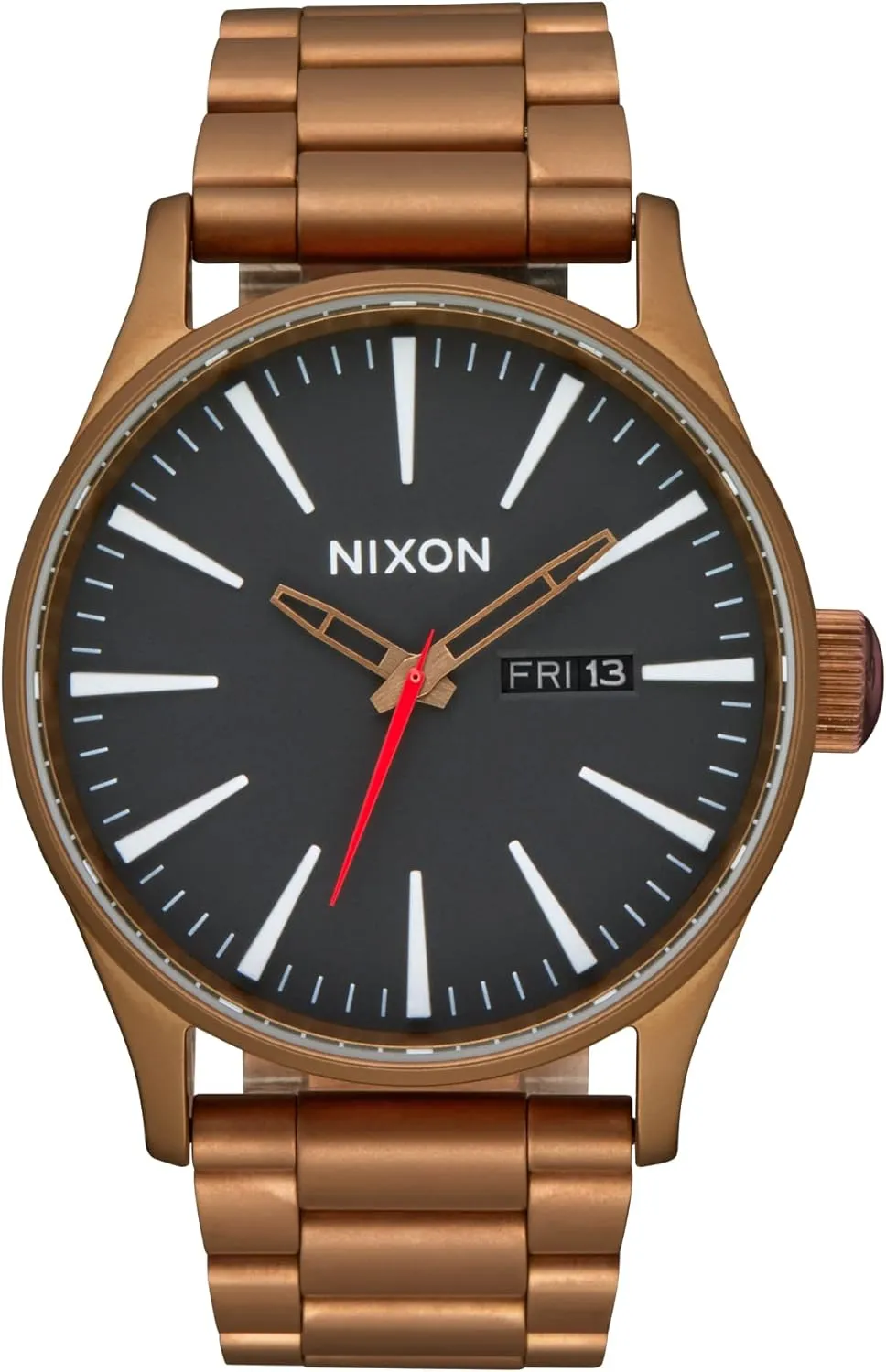 (42mm Watch Face, 23mm-20mm Stainless Steel Band) cornet priest solitude slapdash NIXON Sentry SS A356 - 100m Water Resistant Men's Analog Classic Watch 