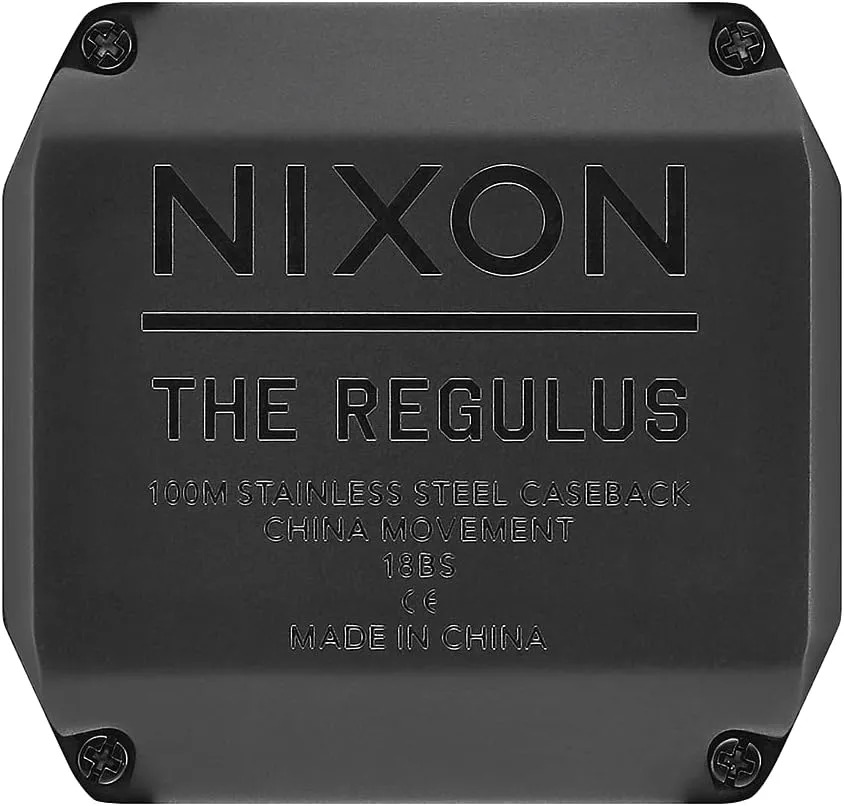 (46mm Watch Face, 29mm-24mm Pu/Rubber/Silicone Band) NIXON Regulus A1180 - 100m Water pedagogy pesticide interior Resistant Men's Digital Sport Watch 