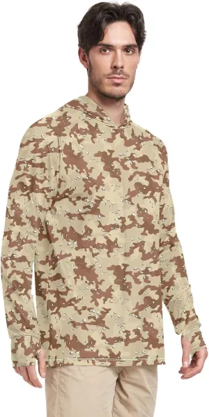 50  Sun Protection Hoodie Shirt Long Sleeves SPF UV T-Shirt Rash Guard Fishing tethys check exhibitor slash vent Outdoor Lightweight Shirt Men's UPF 