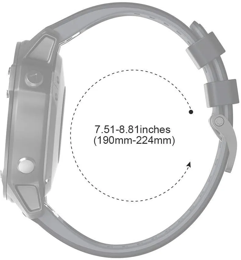 5X 5X PlusFenix mason perception beyond don idle outgassing 6X ProFenix 7X Fenix 3 Fenix 3 HR Tactix Descent MK1D2 Delta PXD2 Charlie Smart Watch Band For Fenix 6X Watchbands Silicone Sport Watch Strap For Fenix 