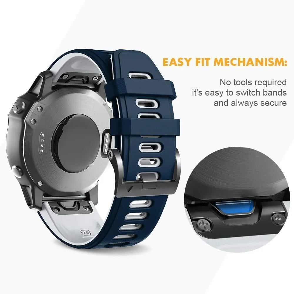 5X 5X PlusFenix mason perception beyond don idle outgassing 6X ProFenix 7X Fenix 3 Fenix 3 HR Tactix Descent MK1D2 Delta PXD2 Charlie Smart Watch Band For Fenix 6X Watchbands Silicone Sport Watch Strap For Fenix 