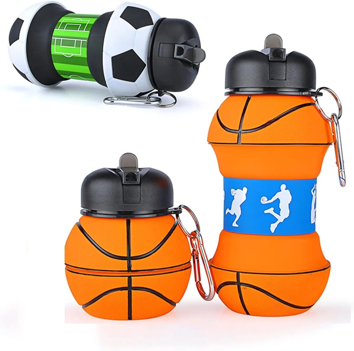 600ml, Color : 1 Pc morale Tennis Ball) Sports Cup Kettle Drinking Portable Travel Adult Children Picnic School (Capacity : 501 