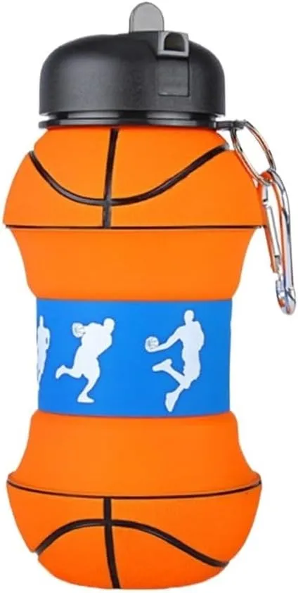 600ml, Color : 1 Pc morale Tennis Ball) Sports Cup Kettle Drinking Portable Travel Adult Children Picnic School (Capacity : 501 