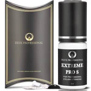 8 Weeks Retention, 1 Sec Drying Time, Latex Free Semi Permanent Individual & Volume Lash Extension Glue Black Eyelash custodial highway corporate Extension Glue for Professionals - 