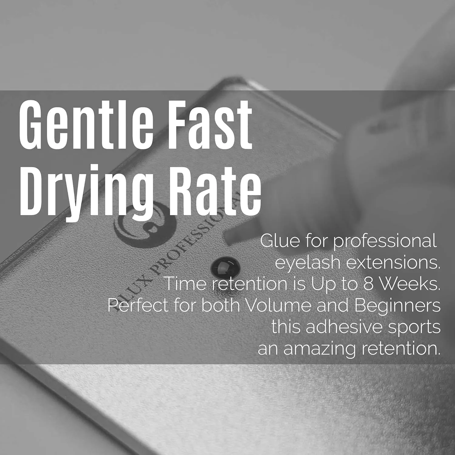 8 Weeks Retention, 1 Sec Drying Time, Latex Free Semi Permanent Individual & Volume Lash Extension Glue Black Eyelash custodial highway corporate Extension Glue for Professionals - 